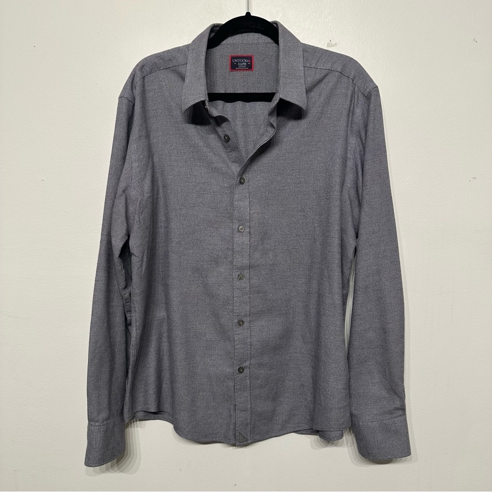 UNTUCKit Men's Veneto Wrinkle Free Button Up Dress Shirt XL